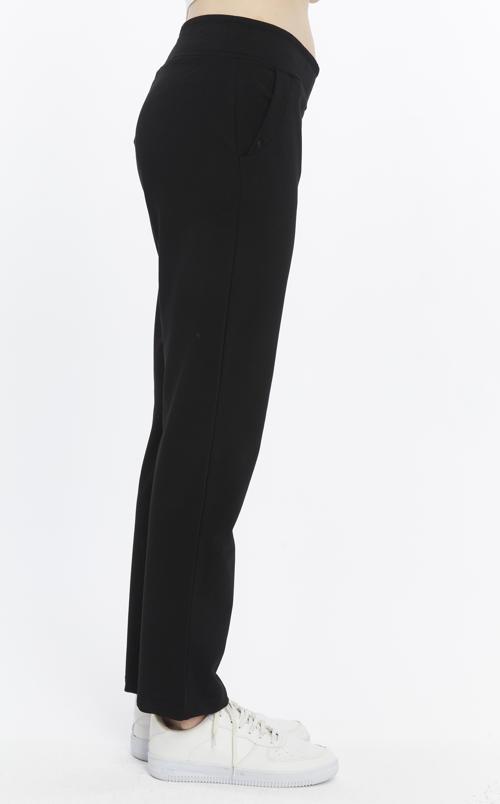 Kadın Siyah Büyük Beden Eşofman Alt Cepli Kemer Içi Garnili-p493