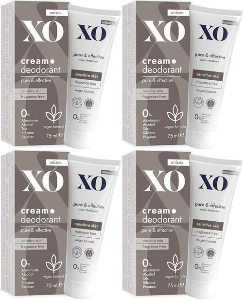 Krem Deodorant 75ML Unisex Pure & Effective Kokusuz (4 Lü Set)