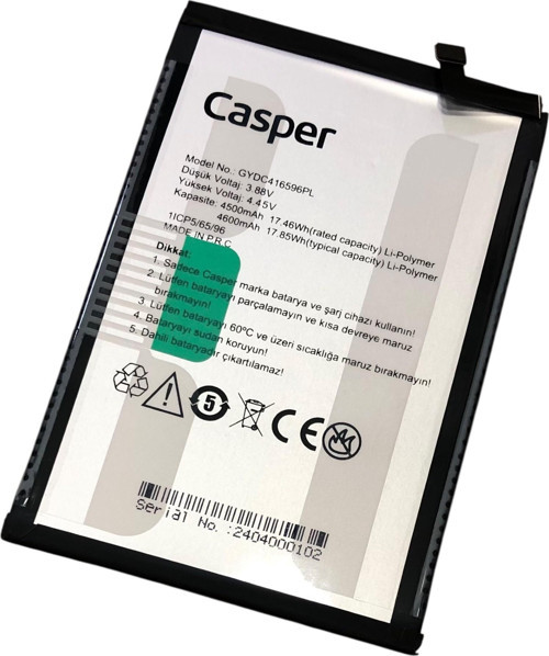 Kdr Casper Via X30 GYDC416596PL Batarya Pil