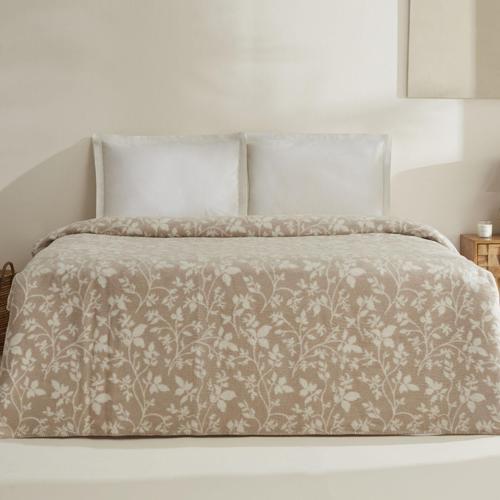 Cintia Çift Kişilik Akrilik Battaniye Sütlü Kahve