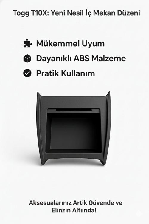 Togg T10X Ön Konsol Ara Saklama Kutusu: Kusursuz Düzen ve Ekstra Fonksiyonellik