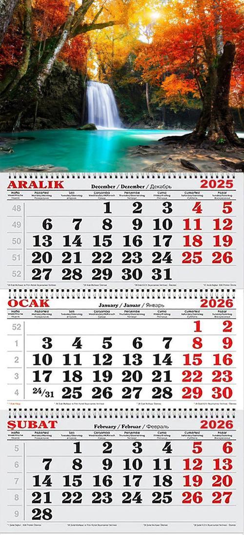 2026 Yılı Gemici Takvimi- Sonbahar ve Şelale