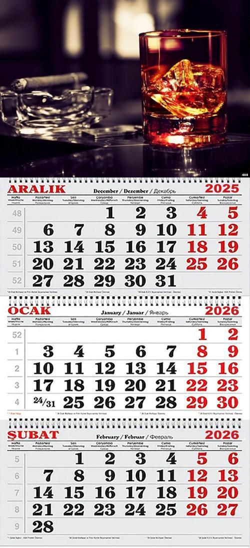 2026 Yılı Gemici Takvimi- Viski ve Puro