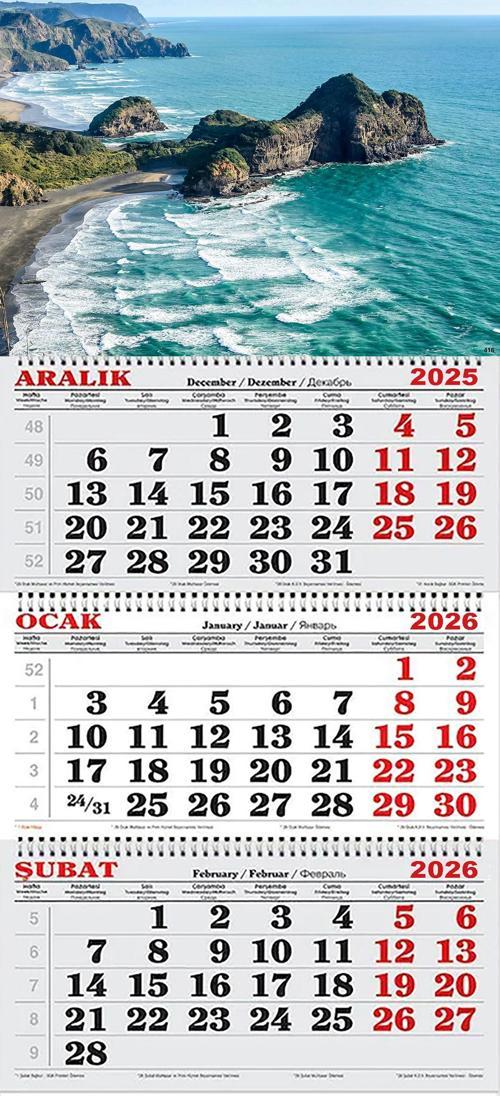 2026 Yılı Gemici Takvimi- Güney Okyanusu YENİ ZELANDA