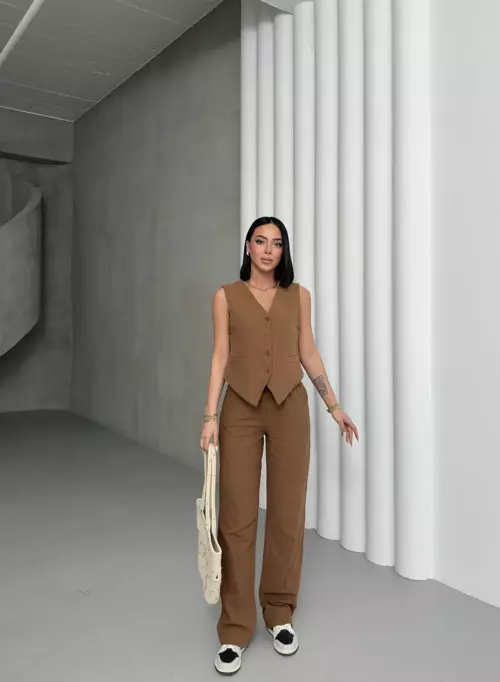 MÜSLİN YELEKLİ TAKIM