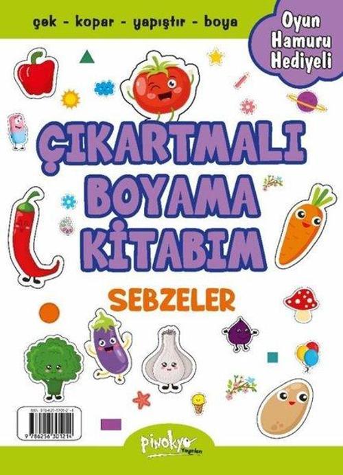 Çıkartmalı Boyama Kitabım - Sebzeler