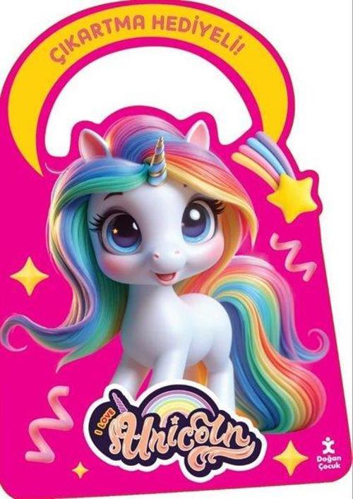 Unicorn Işıltılı Çantam Boyama Kitabı
