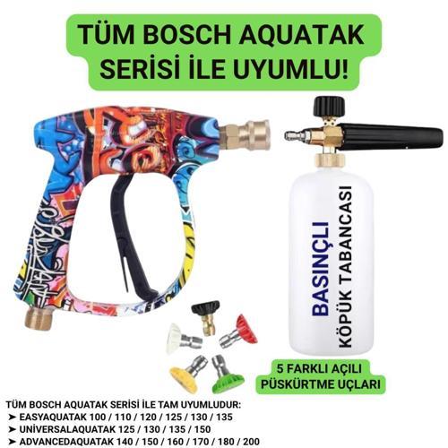 Bosch Aquatak Serisi ile Uyumlu 5 Nozzle Set Bosch Basınçlı Araç Yıkama Tabancası Seti Basınçlı Yıkama Makinesi B