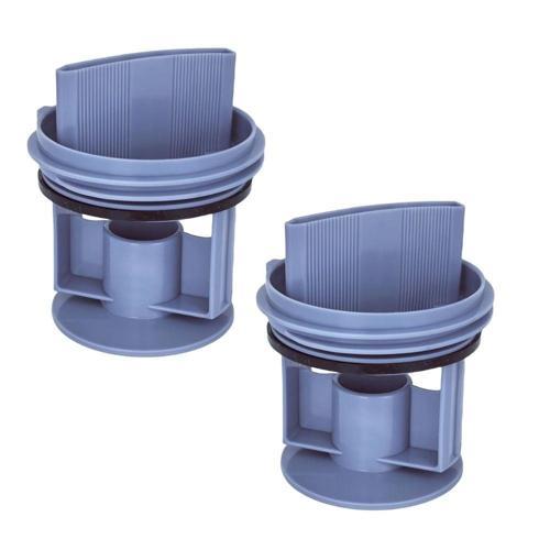 Bosch WGA142X0TR, WAT20480TR, WAW2856XTR ile Uyumlu Çamaşır Makinesi Pompa Filtre Kapağı 2'li