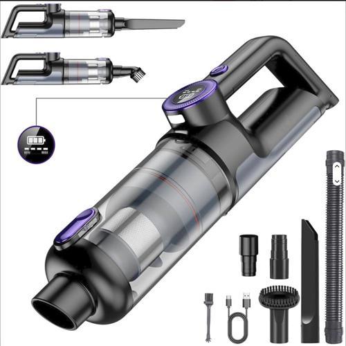 Turbo Digital 120w ultra emiş araç ev araba süpürgesi Çok uzun şarj süresi Turbo Çift Motor