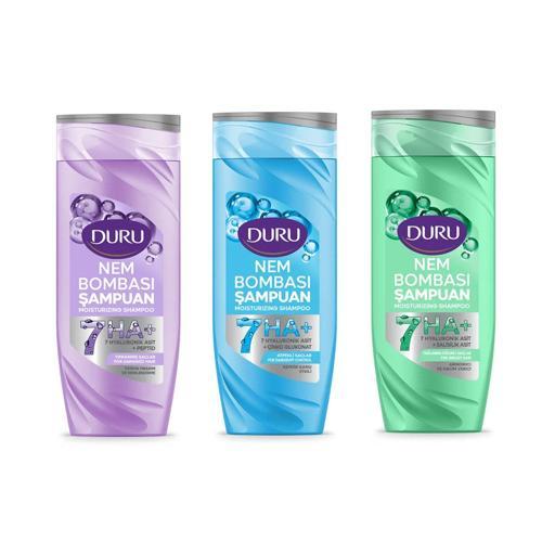 Nem Bombası Şampuan 400 ml Yağlanma-Yıpranmış-Kepeğe Karşı 3 lü Karma Paket
