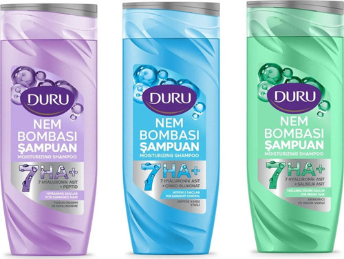 Nem Bombası Şampuan 400 ml Yağlanma-Yıpranmış-Kepeğe Karşı 3 lü Karma Paket
