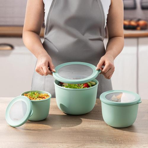 Lora 3'lü Saklama Kabı Haki