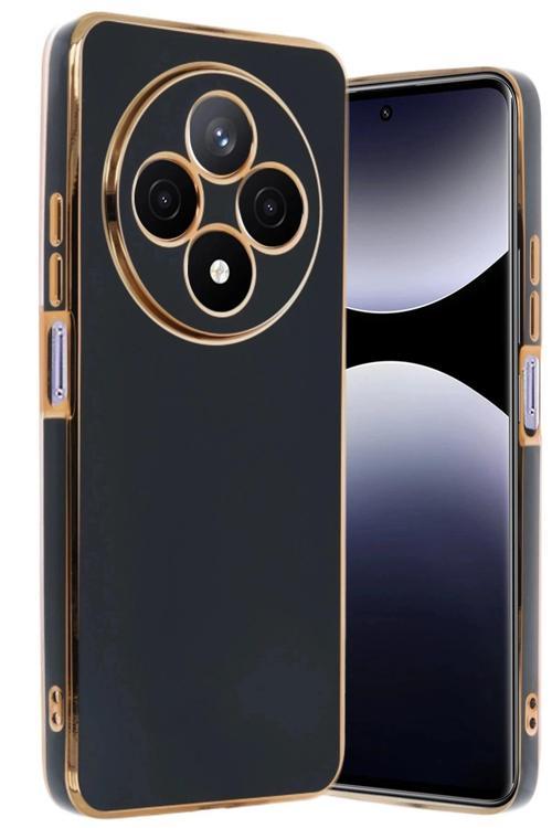 Xiaomi Redmi 14C Kılıf Volet Silikon - Siyah-(5796)