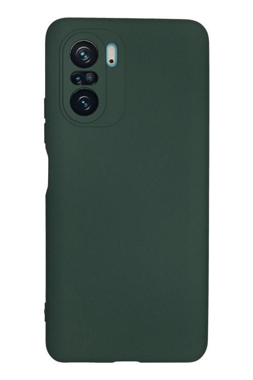 Xiaomi Poco F3 Kılıf Nano içi Kadife Silikon - Koyu Yeşil-(5796)