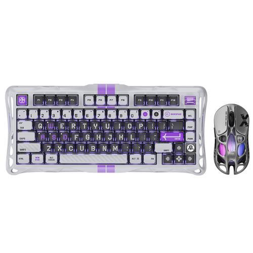 Mercury V75 Hall Effect, Rapid Trigger 8.000 Hz Kablolu Manyetik Klavye + XPro 32.000 DPI RGB Kablosuz Mouse Oyuncu Seti, Gri