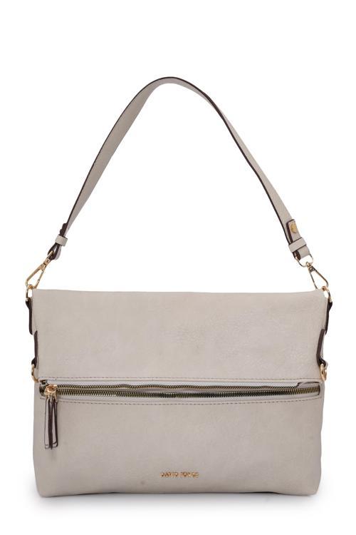 Kapaklı Fermuar Detaylı Çapraz Askılı Çanta DJ260