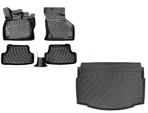 Volkswagen Golf 7 2012-2019 Yılları Arası Uyumlu 3D Havuzlu Paspas + ALT Bagaj Havuzu Set