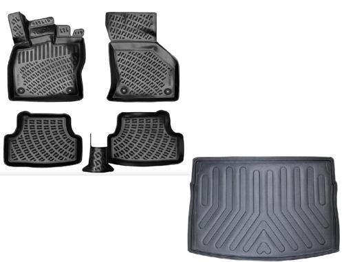 Volkswagen Golf 7 2012-2019 Yılları Arası Uyumlu 3D Havuzlu Paspas + ÜST Bagaj Havuzu Set