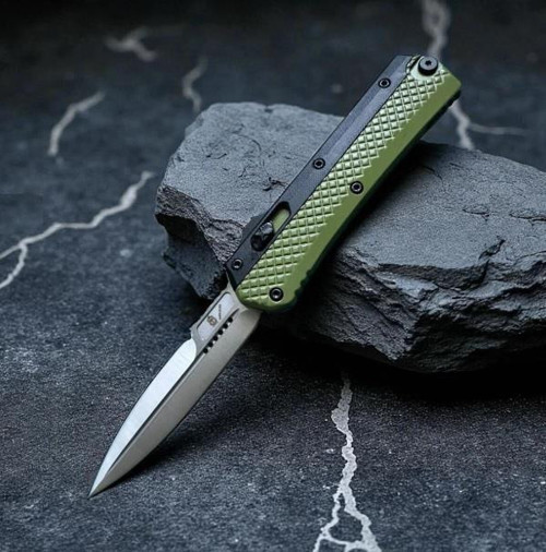 Çelik Kasa Çakı Yeşil Siyah