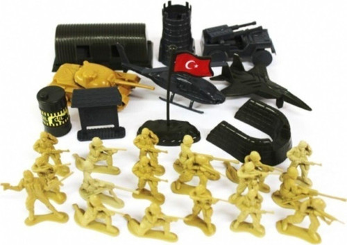 Ket-225 Oyuncak Pvc Asker Seti Çok Parçalı Mini Figürler