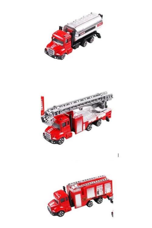 Oyuncak Metal Model İtfaiye Kamyonları 3 Lü Metal Set