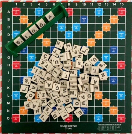 Eğitim Kelime Üretme Oyunu Yerli Üretim Türkçe Scrabble Kelime Avı