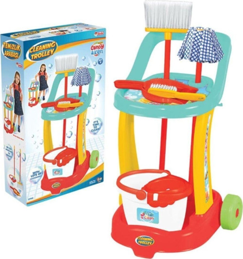 Candy Ken Temizlik Seti Oyuncakları Temizlik Arabası