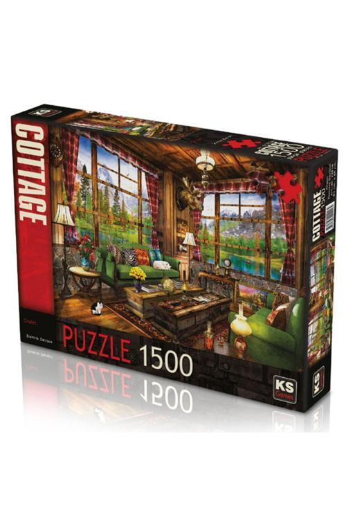 Ks Puzzle 1500 Parça Chalet Dağ Evi