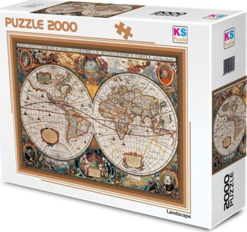 Puzzle Yapboz 2000 Parça 17Th Centruy World Map