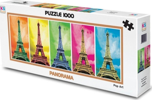 Puzzle Panorama 1000 Parça Pop Art Paris