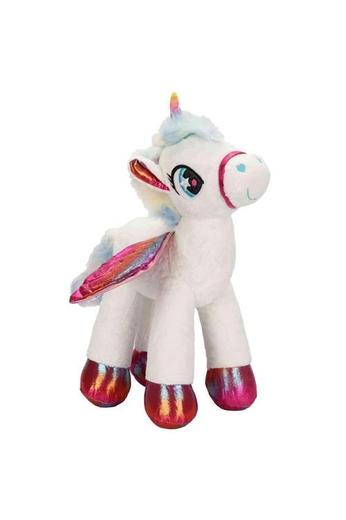 Oyuncak Peluş Kanatlı Unicorn 52 Cm Pudra