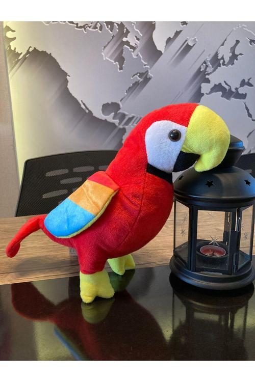 Kırmızı Renkli Papağan Peluş Oyunca