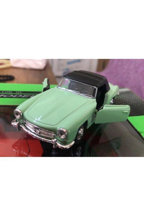 Model Metal Araba 1/36 Çek Bırak 1955 Yeşil Mercedes Benz 190Sl