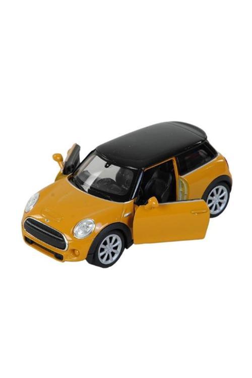 Oyuncak Metal Model Araba 1/36 Çek Bırak Bal Rengi Mini Cooper