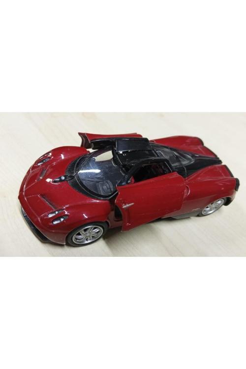 Oyuncak Metal Model Araba 1/36 Çek Bırak Kırmızı Pagani Huayra