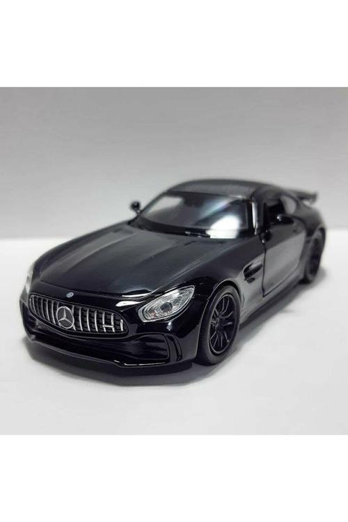 1.36 Ölçek Marka Lisanslı Mercedes Amg Gtr Siyah Renk 12Cm Model Metal Araba