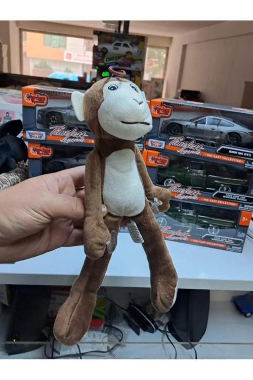30 Cm Asılabilir Elleri Vantuzlu Oyuncak Peluş Maymun