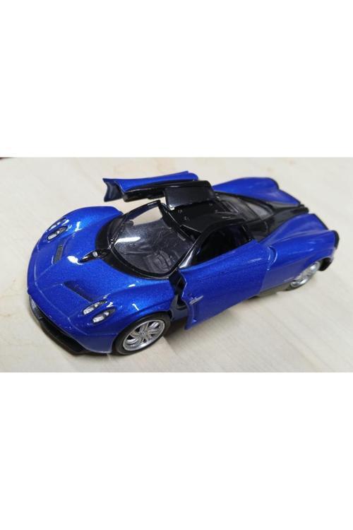 Oyuncak Metal Model Araba 1/36 Çek Bırak Mavi Pagani Huayra
