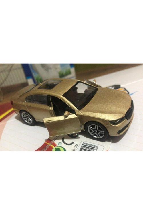 Oyuncak Metal Model Araba Açılır Kapı 1/36 Çek Bırak Gold Bmw