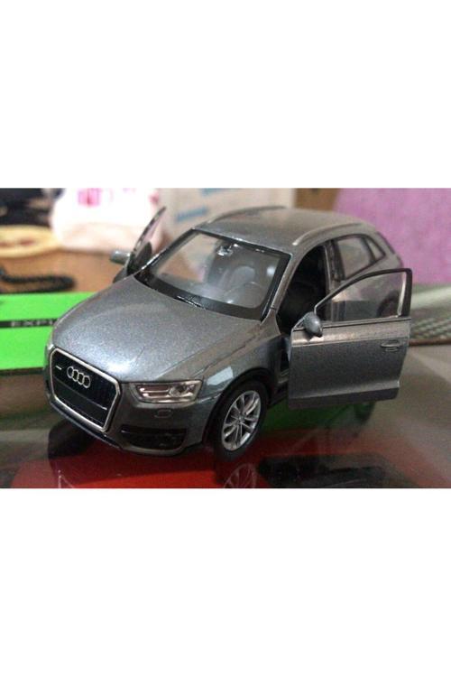 Oyuncak Model Metal Araba 1/36 Çek Bırak Gri Audi Q3 Jeep
