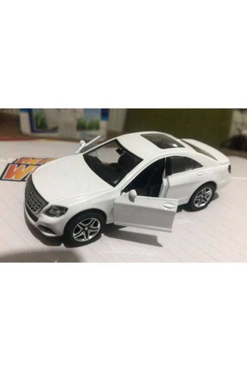 Oyuncak Metal Model Araba Açılır Kapı 1/36 Çek Bırak Beyaz