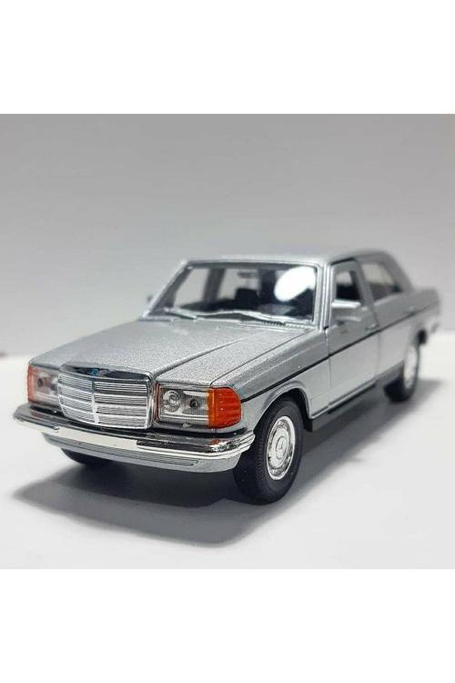 1.36 Ölçek Marka Lisanslı Mercedes Benz W123 Kasa Gri Renk 12Cm Model Metal Araba