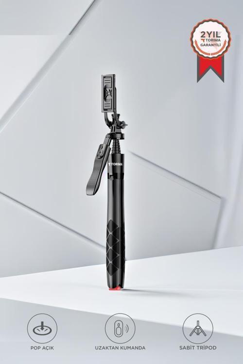 L17 Telefon - Kamera Tutucu Çok Amaçlı 1.8m Tripod (Selfie Çubuğu + Tripod)