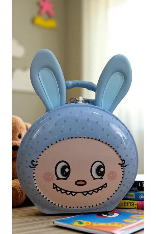 Şirin Metal Lobubu Kumbara Kilit Korumalı