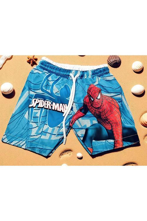 Milays Kids Örümcek Adam Erkek Çocuk Deniz Şortu