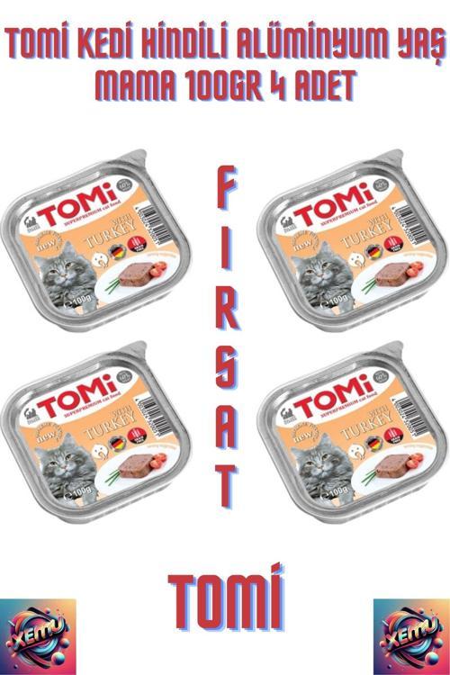 Kedi Hindili Alüminyum Yaş Mama 100gr 4 Adet.