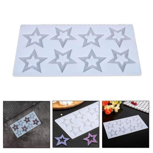 Silikon İçi Boş Yıldız Çikolata ve Şeker Kalıbı 8 Li