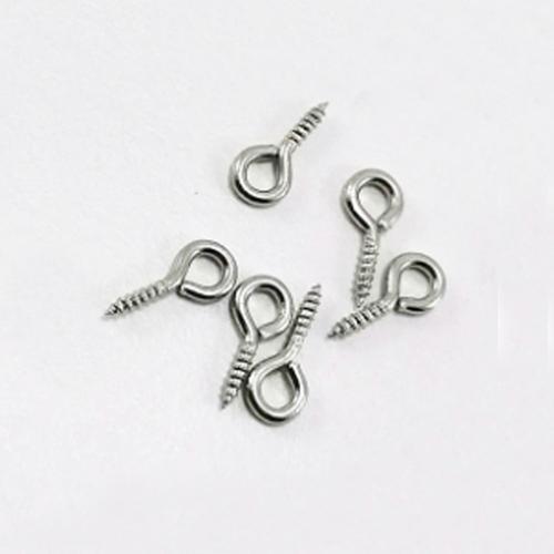 Metal Takı Ve Obje Halkası Vidalı  1 CM  (1000 Adet)  Gümüş