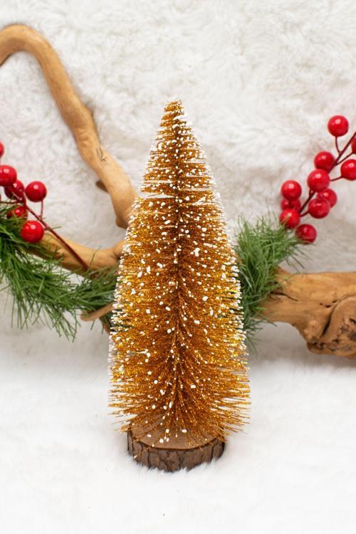 Mini Kırmızı Çam Ağacı 20 Cm Yılbaşı Süsü